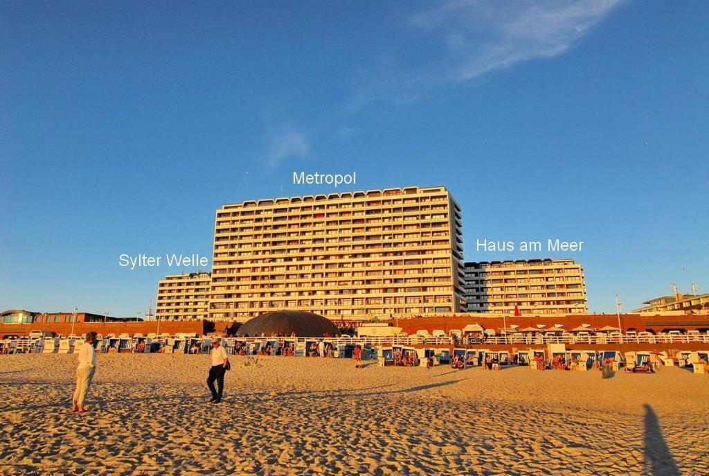 Sylter Welle, Whg 28, Seeseite Westerland Kültér fotó